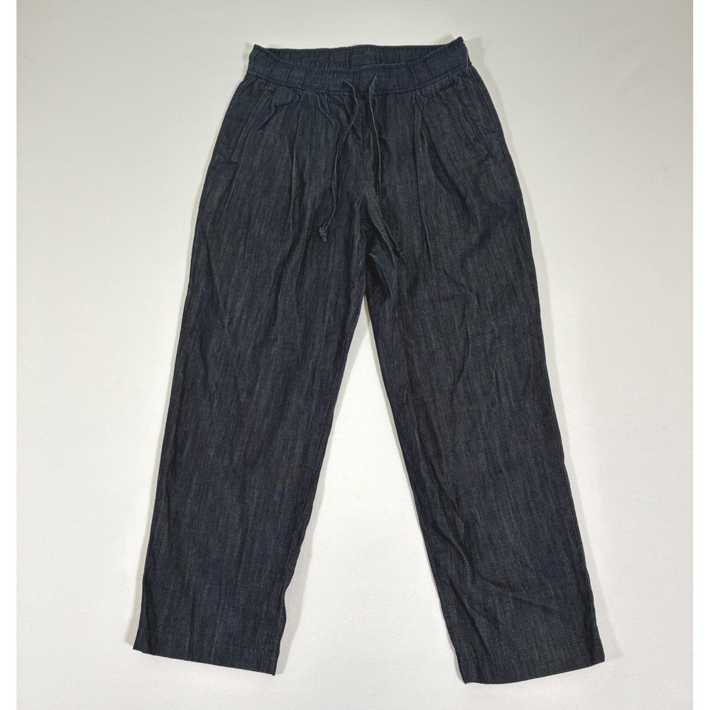 Old Navy Billie High Rise Straight Ankle Pants Dark Rinse Petite S 799291